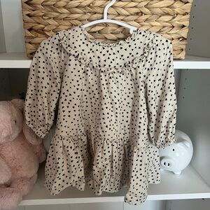 Baby Gap Black Heart Pattern Dress